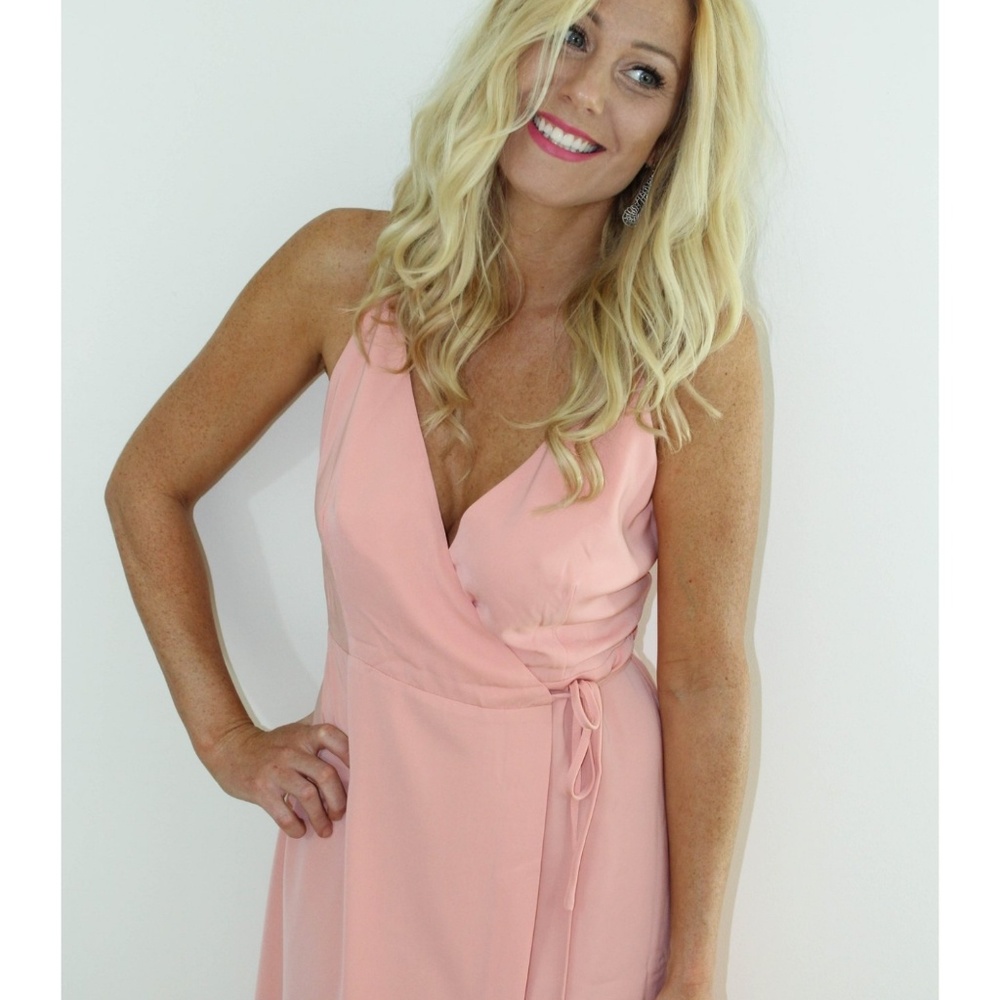 Midi wrap summer sun dress